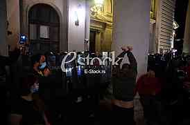 Protest ispred Skupstine Srbije