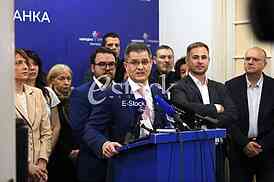 Vuk Jeremic, Stefan Jovanovic, Miroslav Aleksic, Konferencija Narodna stranka