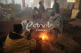 Refugees in Serbia during the winter