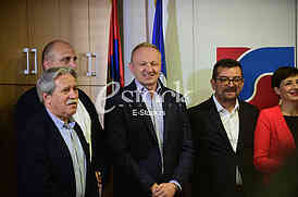 Slobodan Samardzic, Dragan Djilas, Janko Veselinovic