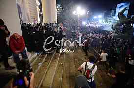 Protest ispred Skupstine Srbije