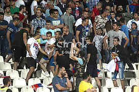  Serbia-Wales, football match.
