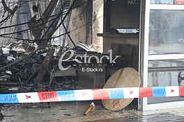 Burning a fire in the Zemun