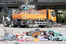 the flea market in New Belgrade