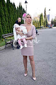 TV  Happy host Jovana Jeremic is baptizing her daughter Lea
