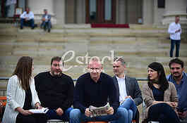 Ana Stevanovic, Dragan Djilas, Borko Stefanovic i Marinika Tepic