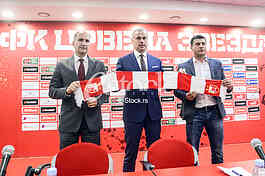 At a press conference at the 