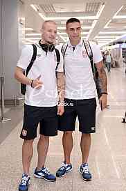 Football team travels to the European Championship in Poland.