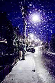 The first snow of 2016 in Belgrade