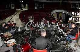  singer Lepa Lukic at the rehearsal for the concert, Grand Productions studio 7