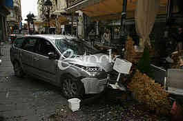 car accident in Knez Mihailova Street