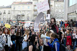 Protest ucenika Filoloske gimnazije