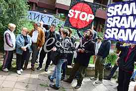 Announcement for eviction, judicial execution, Dunavska street Belgrade