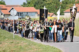 The funeral of Igor Zivanovic 
