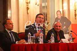 Serbian Prime Minister Aleksandar Vucic on the promotion of the book 