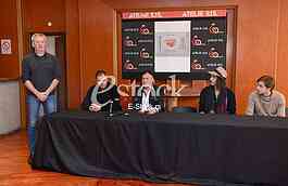 Press conference, theatrical play 