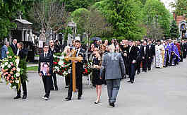 Sreten Karic funeral at New cemetery in Belgrade