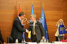 Press conference of Serbian Prime Minister Aleksandar Vucic