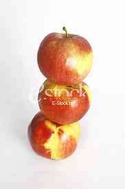 Fresh ripe apple isolated on white background
