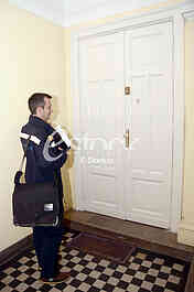 Postman gives pensions residents of Belgrade.