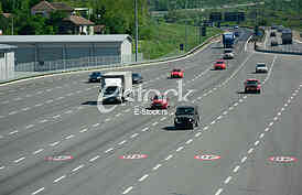 Toll plaza, new system for charging penalties for speeding limitation