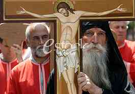 Ortodox church procession Belgrade Spasovdan