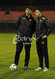 The first training of the national football team led by Ljubisa Tumbakovic