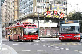 Trolleybus at the Station, Slavija