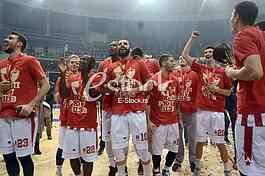 The final basketball game Korac Cup in Nis.