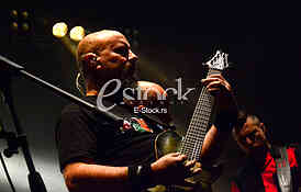 Kalemegdan sport play ground of basketball klub Partizan, music concert of 
