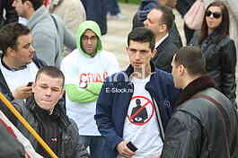 Protest political opposition in Serbia