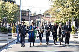 The funeral of actress Milena Dravic