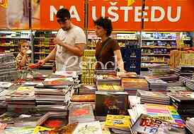 School supplies for the new school year, buying school supplies, the start of the new school year, notebooks, pencils, school supplies, Tempo stores, action, discount, for every school day full rang