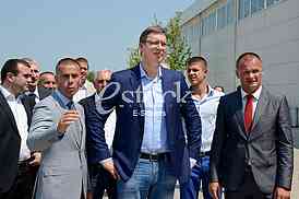 Bekament production of styrofoam opened by Prime Minister Aleksandar Vucic