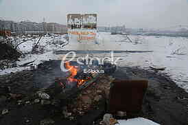 Refugees in Serbia during the winter