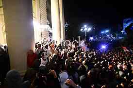 Protest ispred Skupstine Srbije