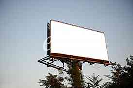 empty billboard in the sity for your ad