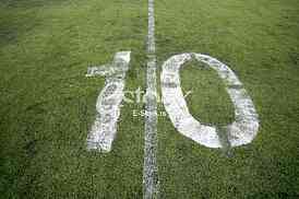 10 Yard Line on American Football Field
