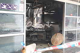 Burning a fire in the Zemun