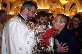 Easter liturgy at St. Sava
