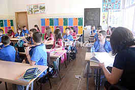 Uniforms for children in elementary school ''Aleksa Santic''.