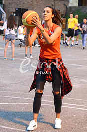 Basketball basket for happiness