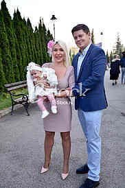 TV  Happy host Jovana Jeremic is baptizing her daughter Lea
