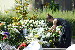 Family and friends grave Miodrag Mandic Manda