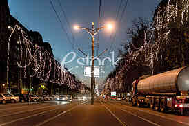 Belgrade, New Year's decoration of the new 2017
