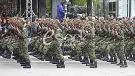 Parade of Serbia army