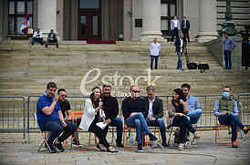 Branko Miljus, Ana Stevanovic, Dragan Djilas, Borko Stefanovic i Marinika Tepic
