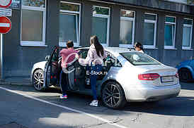  In front of Zemun Clinic Center, family of Darko Lazic