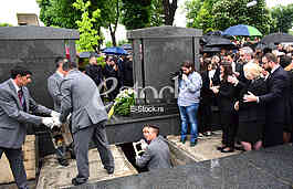 Sreten Karic funeral at New cemetery in Belgrade