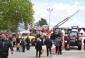Agricultural machinery at fair